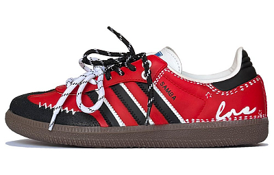 Adidas Originals SAMBA OG Shock Absorbers Low Top Skateboard Shoes Unisex Red