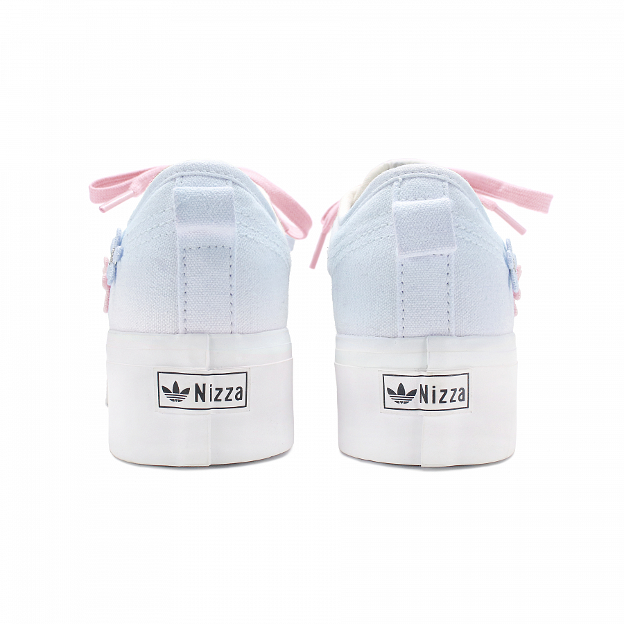 Adidas Originals Nizza Platform Abrasion Resistant Low Top Skateboard Shoes Unisex Blue Pink купить в интернет-магазине Yoocart с быстрой доставкой по России.