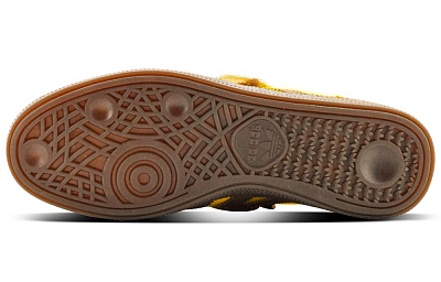 Adidas Originals HANDBALL SPEZIAL Golden Kick Abrasion Resistant Low Top Skateboard Shoes Men's Yellow White