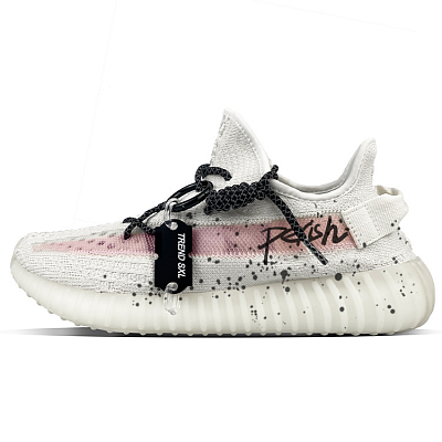 Adidas Originals Yeezy Boost 350 V2 Abrasion Resistant Low Top Casual Shoes Unisex White
