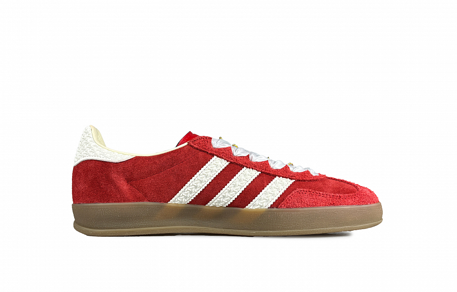 Adidas Originals GAZELLE INDOOR Match Made In Heaven Anti Slip Wear Resistant Low Top Skateboard Shoes Unisex Red White купить в интернет-магазине Yoocart с быстрой доставкой по России.
