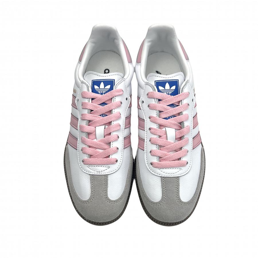 Adidas Originals SAMBA OG Non-slip Lightweight Low-Top Skateboard Shoes Unisex White Pink купить в интернет-магазине Yoocart с быстрой доставкой по России.