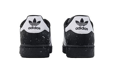 Adidas Originals Superstar 2 Starry World Anti Slip Wear Resistant Low Top Skateboard Shoes Unisex Black White