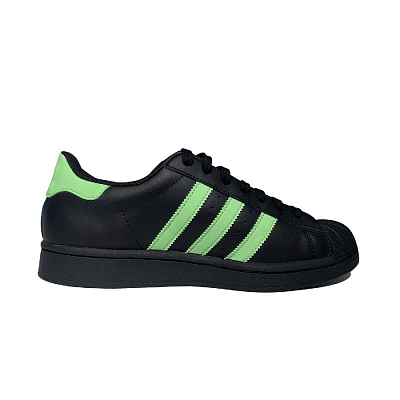 Adidas Originals SUPERSTAR Green Shadow Star Low Top Skateboard Shoes Unisex Black Green