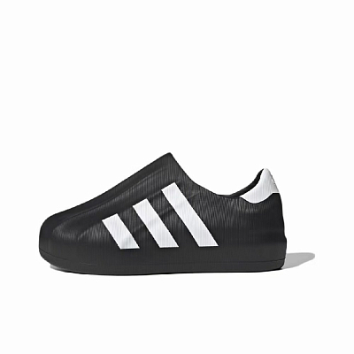 Adidas Originals AdiFOM Superstar Silver Logo Slip Resistant Low Top Casual Shoes Unisex Silver Black