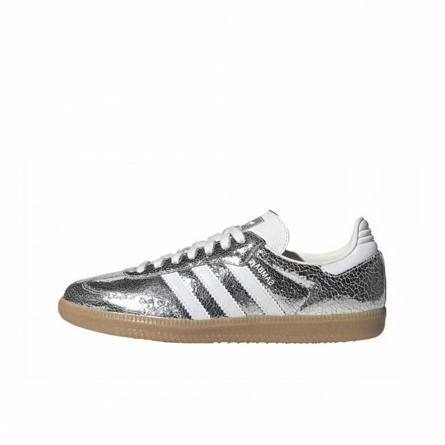 Adidas Originals SAMBA OG Silver Mist Anti Slip Wear Resistant Low Top Skateboard Shoes Women's Silver купить в интернет-магазине Yoocart с быстрой доставкой по России.