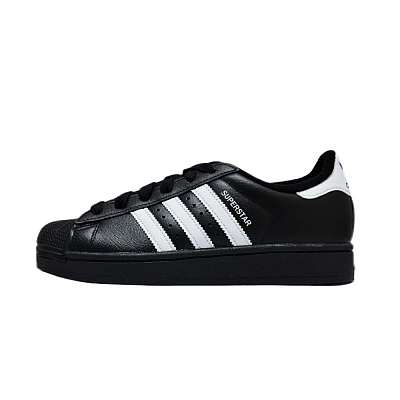 Adidas Originals Superstar 2 Oreo Wear resistant And Lightweight Low Top Skateboard Shoes Unisex Black White