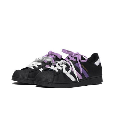 Adidas Originals SUPERSTAR Anti Slip Wear Resistant Low Top Skateboard Shoes Unisex Violet
