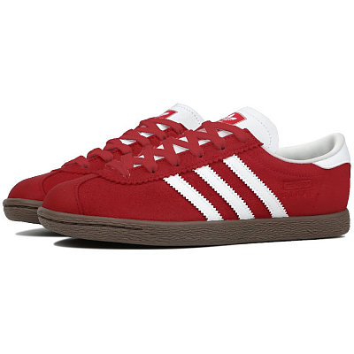 Adidas Originals Stadt Slip Resistant Low Top Skateboard Shoes Unisex Red