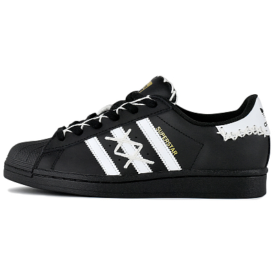 Adidas Originals SUPERSTAR Anti Slip Wear Resistant Low Top Skateboard Shoes Unisex Black White