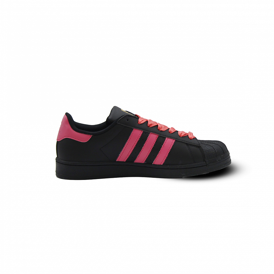 Adidas Originals SUPERSTAR Cushioning Impact Resistance Height Increasing Low Top Skateboard Shoes Unisex Black Pink купить в интернет-магазине Yoocart с быстрой доставкой по России.
