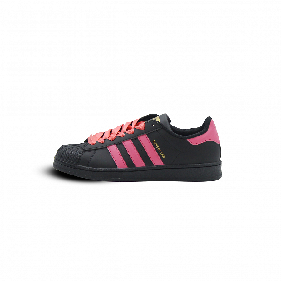 Adidas Originals SUPERSTAR Cushioning Impact Resistance Height Increasing Low Top Skateboard Shoes Unisex Black Pink купить в интернет-магазине Yoocart с быстрой доставкой по России.