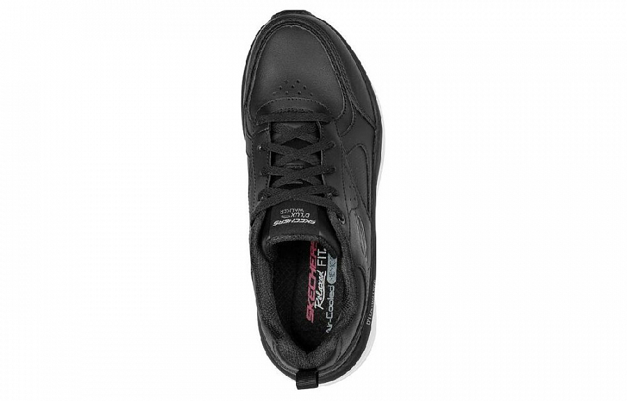 Skechers D'lux Walker Low Top Casual Shoes Women's Black White купить в интернет-магазине Yoocart с быстрой доставкой по России.