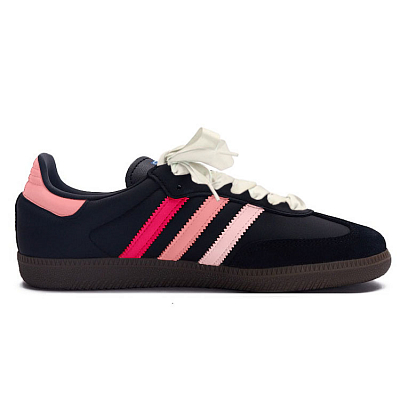 Adidas Originals SAMBA OG Slip Resistant Low Top Skateboard Shoes Unisex Pink Black