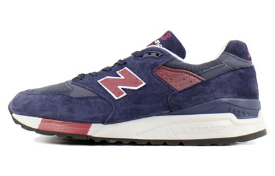 New Balance NB 998 Cushioning Wear Resistant Low Top Running Shoes Men's Dark Blue