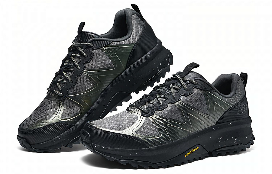 Skechers Low-Top Outdoor Shoes Men's Olive Black
