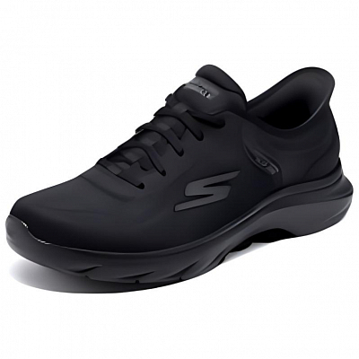 Skechers GO WALK 7 Low Top Casual Running Shoes Women's Black