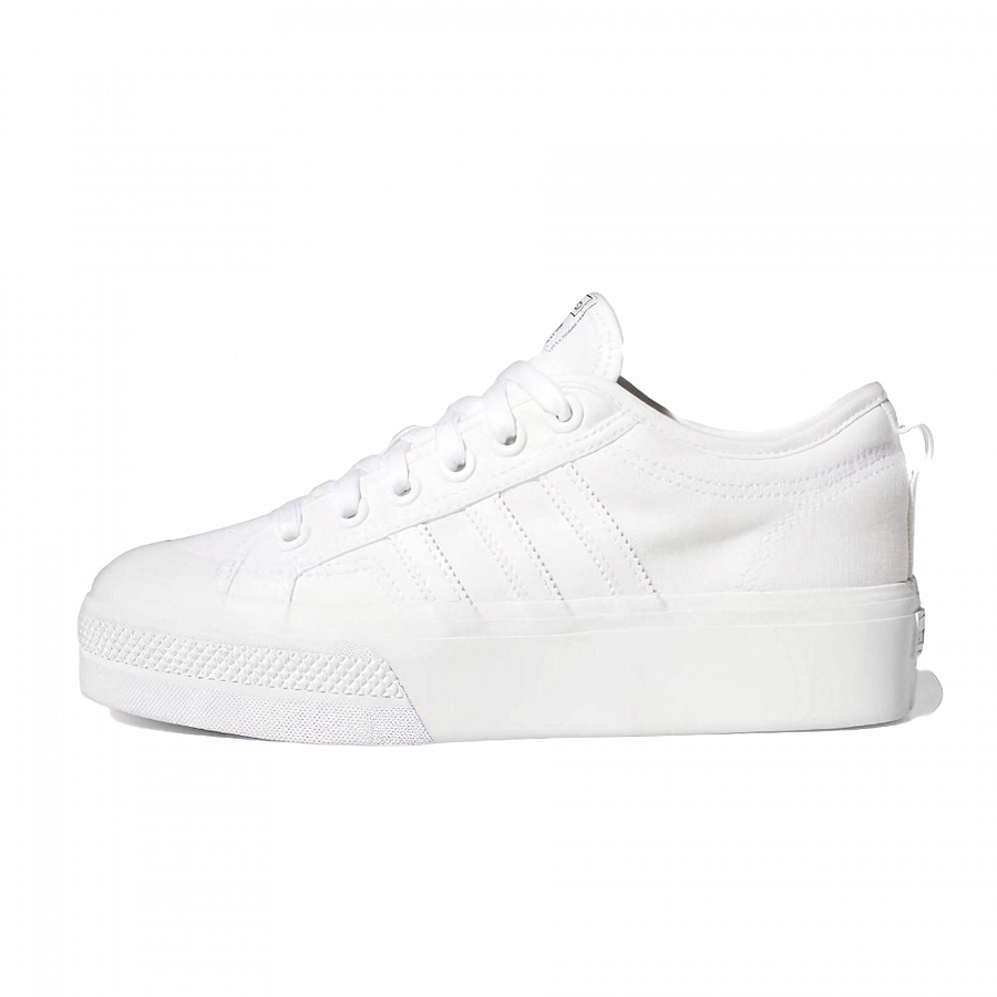 Adidas Originals Nizza Platform Slip Resistant Abrasion Resistant Low top Skateboard Shoes Women's Pink White купить в интернет-магазине Yoocart с быстрой доставкой по России.