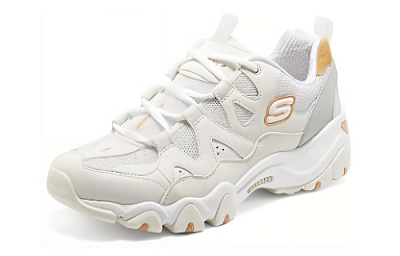 Skechers D'lites 2.0 'White Grey Yellow'