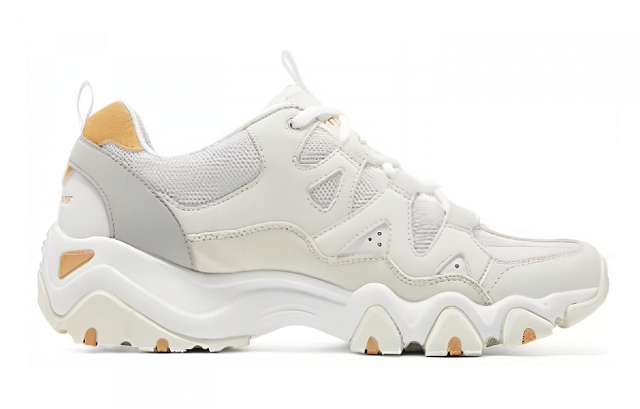 Skechers D'lites 2.0 'White Grey Yellow'