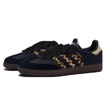 Adidas Originals SAMBA OG Anti Slip Wear Resistant Low Top Skateboard Shoes Unisex Brown Black