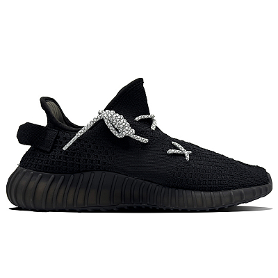 Adidas Originals Yeezy Boost 350 V2 Slip Resistant And Breathable Low Top Casual Shoes Unisex Black