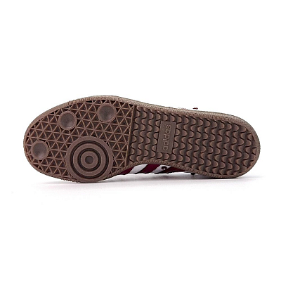 Adidas Originals SAMBA OG Anti Slip Wear Resistant Low Top Skateboard Shoes Women's White Red