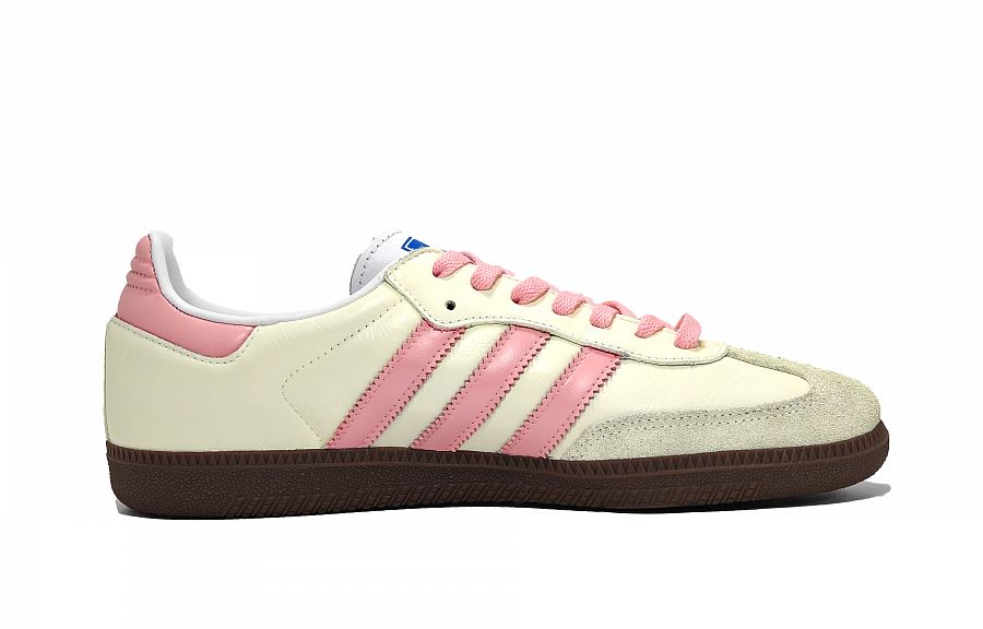 Adidas Originals SAMBA OG Slip Resistant, Abrasion Resistant, Lightweight Low Top Skateboard Shoes Unisex Beige Pink купить в интернет-магазине Yoocart с быстрой доставкой по России.