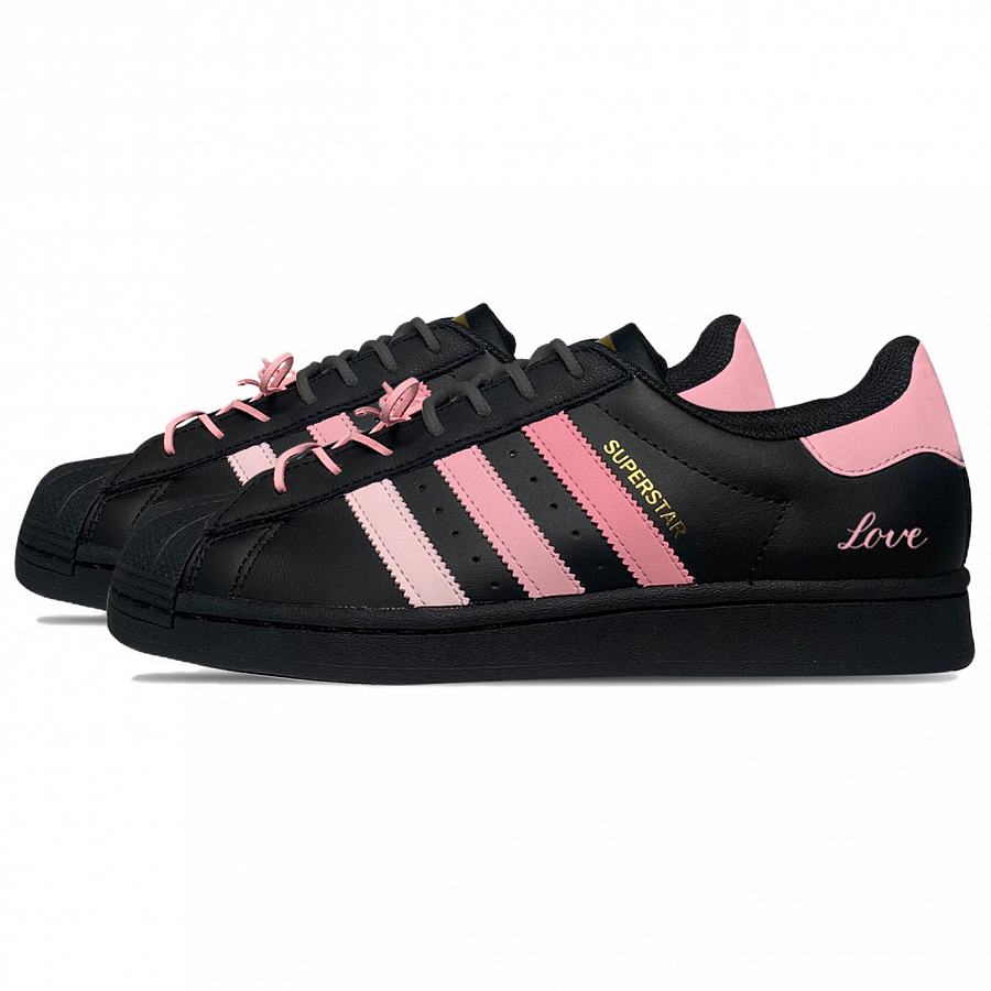Adidas Originals Superstar Skateboard Shoes Unisex Low Top Black/Pink купить в интернет-магазине Yoocart с быстрой доставкой по России.