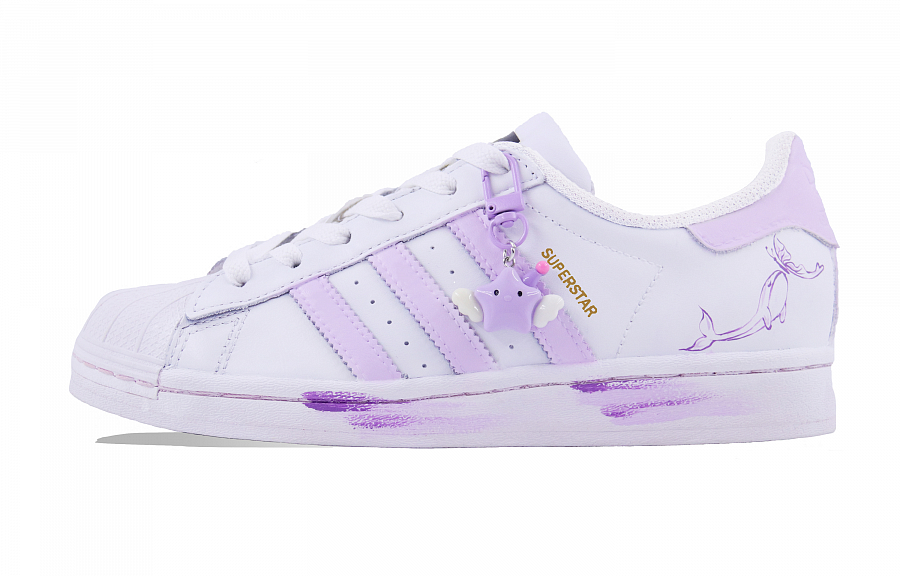 Adidas Originals Superstar Skateboard Shoes Unisex Low top White/Purple/Pink купить в интернет-магазине Yoocart с быстрой доставкой по России.