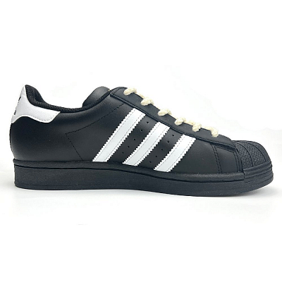 Adidas Originals SUPERSTAR Anti-Slip And Wear-Resistant Lightweight Low-Top Skateboard Shoes Unisex Black White