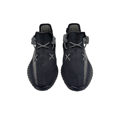 Adidas Originals Yeezy Boost 350 V2 Cushioning Slip Resistant Low Top Casual Shoes Unisex Black