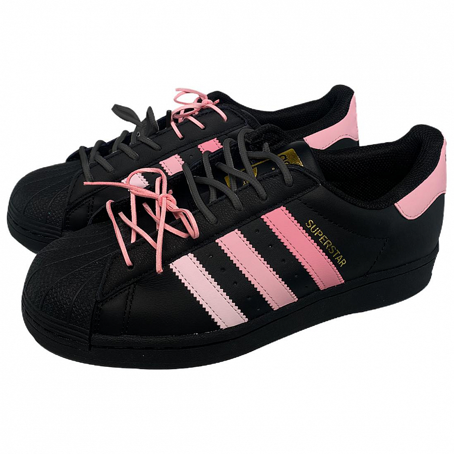 Adidas Originals SUPERSTAR Zing, Pink Mold Anti Slip Wear Resistant Low Top Skateboard Shoes Women's Black Pink купить в интернет-магазине Yoocart с быстрой доставкой по России.