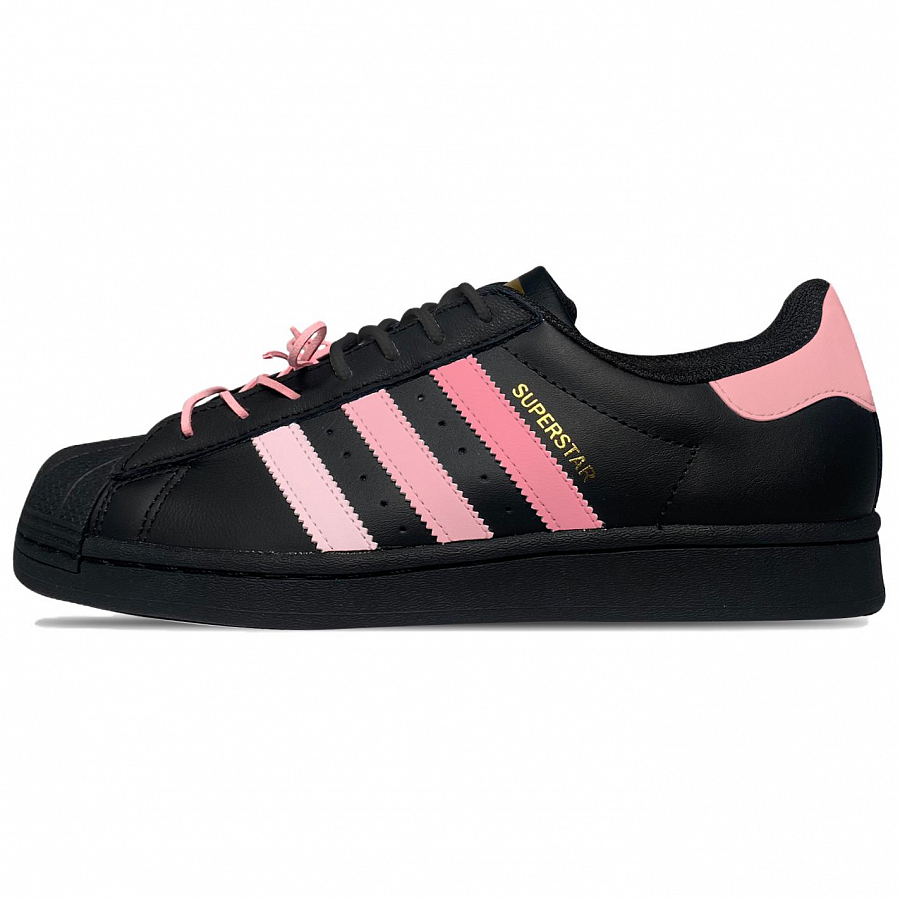 Adidas Originals SUPERSTAR Zing, Pink Mold Anti Slip Wear Resistant Low Top Skateboard Shoes Women's Black Pink купить в интернет-магазине Yoocart с быстрой доставкой по России.