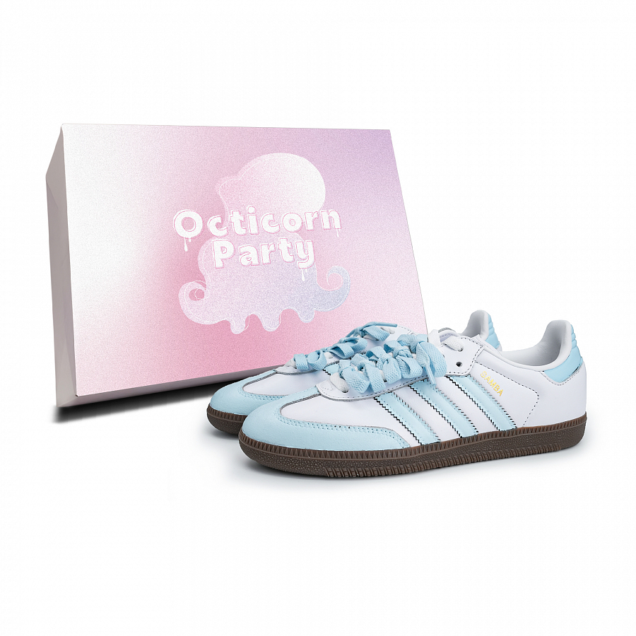 Adidas Originals SAMBA OG Skateboard Shoes Unisex Low Top White/Blue купить в интернет-магазине Yoocart с быстрой доставкой по России.