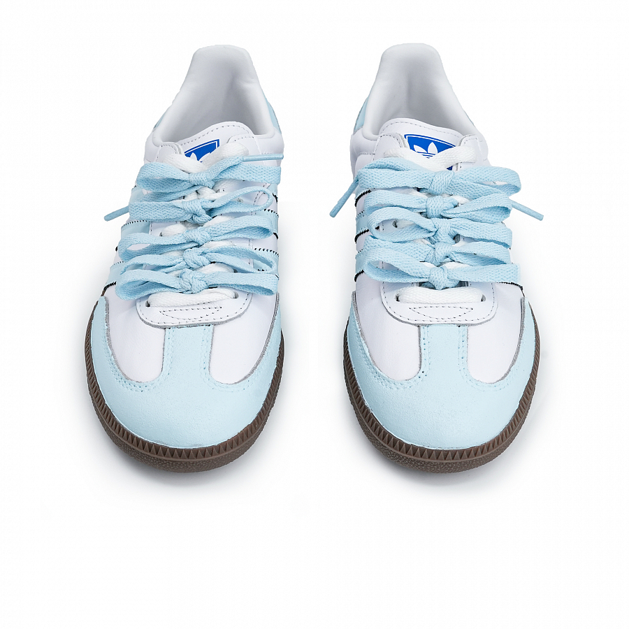 Adidas Originals SAMBA OG Skateboard Shoes Unisex Low Top White/Blue купить в интернет-магазине Yoocart с быстрой доставкой по России.