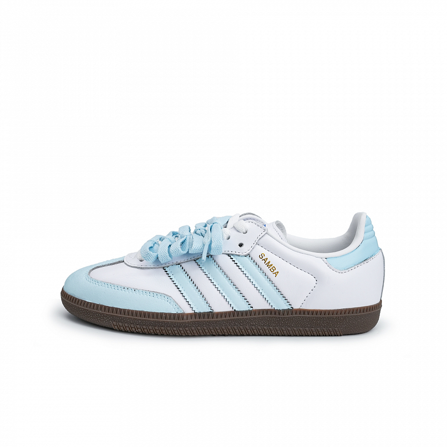 Adidas Originals SAMBA OG Skateboard Shoes Unisex Low Top White/Blue купить в интернет-магазине Yoocart с быстрой доставкой по России.