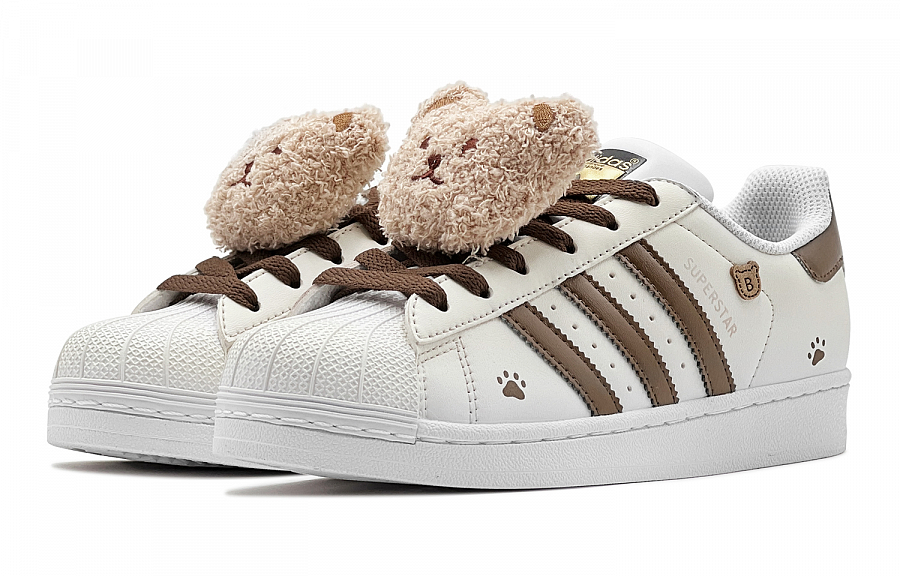 Adidas Originals SUPERSTAR Low Top Skateboard Shoes Unisex Brown White купить в интернет-магазине Yoocart с быстрой доставкой по России.
