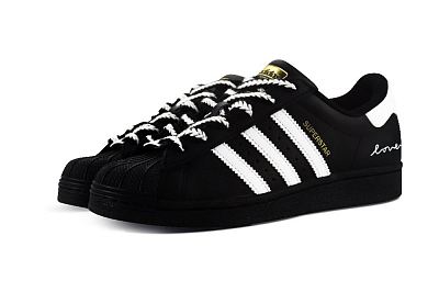 Adidas Originals SUPERSTAR Anti Slip And Wear Resistant Lightweight Low Top Skateboard Shoes Unisex Black White