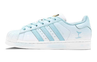 Adidas Originals SUPERSTAR Low Top Skateboard Shoes Unisex Blue White