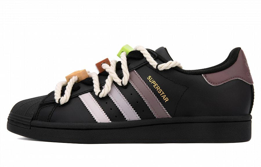 Adidas Originals SUPERSTAR Anti-Slip Wear-Resistant Low-Top Skateboard Shoes Unisex Black Brown купить в интернет-магазине Yoocart с быстрой доставкой по России.