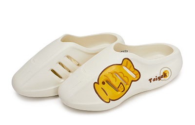 Adidas Originals AdiFOM IIInfinity Mules Quiet Abrasion Resistant Closed Toe Slippers Unisex White Yellow Brown