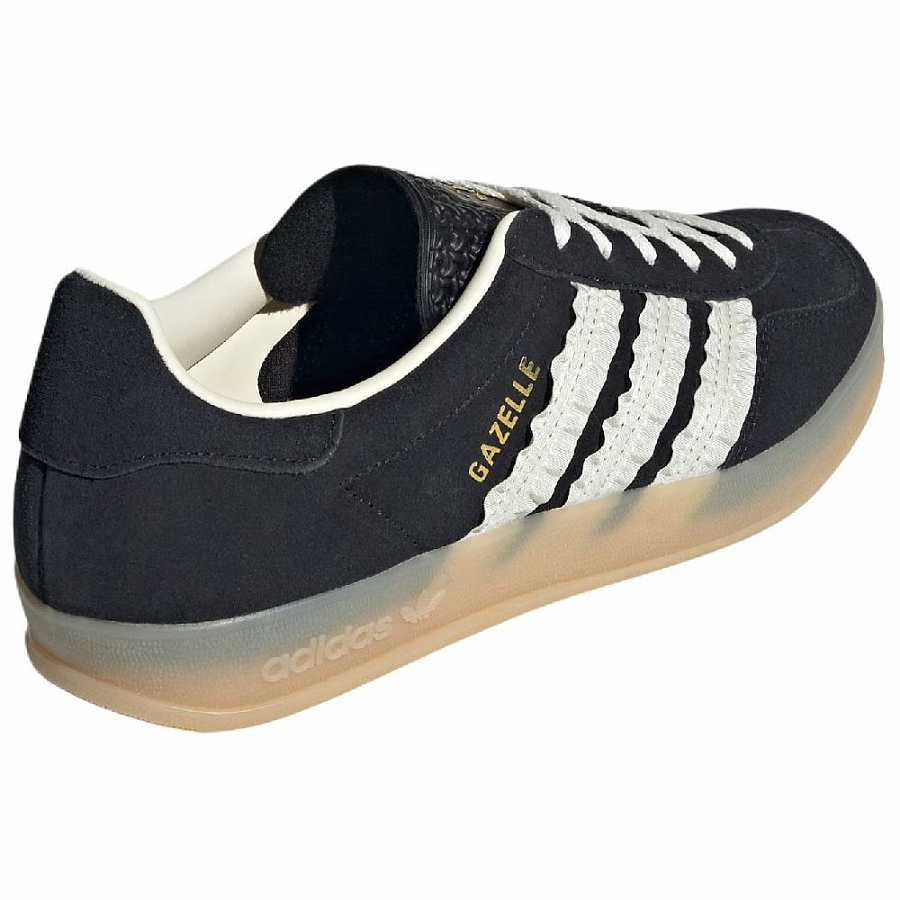 Adidas Women's Gazelle Indoor 'Ruffled Stripes Black Cream Gum' Women's купить в интернет-магазине Yoocart с быстрой доставкой по России.