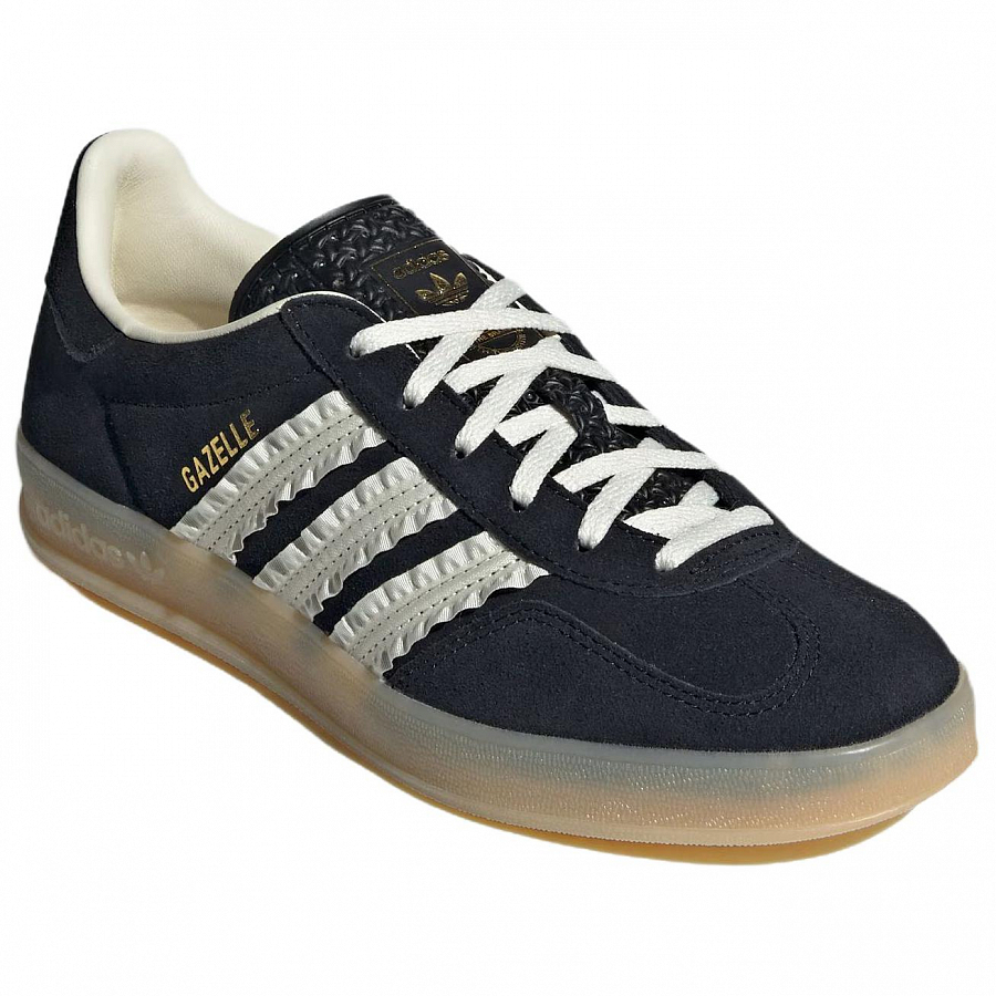 Adidas Women's Gazelle Indoor 'Ruffled Stripes Black Cream Gum' Women's купить в интернет-магазине Yoocart с быстрой доставкой по России.