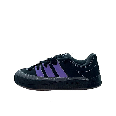 Adidas Originals Adimatic Wear-resistant And Lightweight Low-Top Skateboard Shoes Unisex Black Purple