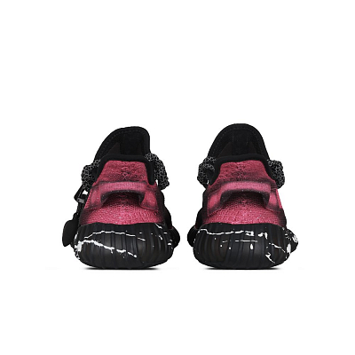 Adidas Originals Yeezy Boost 350 V2 Black Rose Low Top Casual Shoes Unisex Black Pink