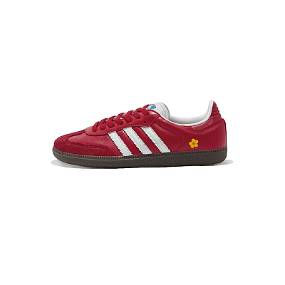 Adidas Originals SAMBA OG Wear resistant And Lightweight Low Top Skateboard Shoes Women's Red