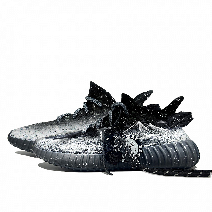 Adidas Originals Yeezy Boost 350 V2 Snow Covered Norman Slip Resistant Low Top Casual Shoes Unisex Black купить в интернет-магазине Yoocart с быстрой доставкой по России.