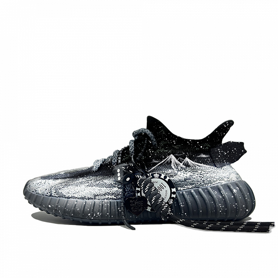 Adidas Originals Yeezy Boost 350 V2 Snow Covered Norman Slip Resistant Low Top Casual Shoes Unisex Black купить в интернет-магазине Yoocart с быстрой доставкой по России.