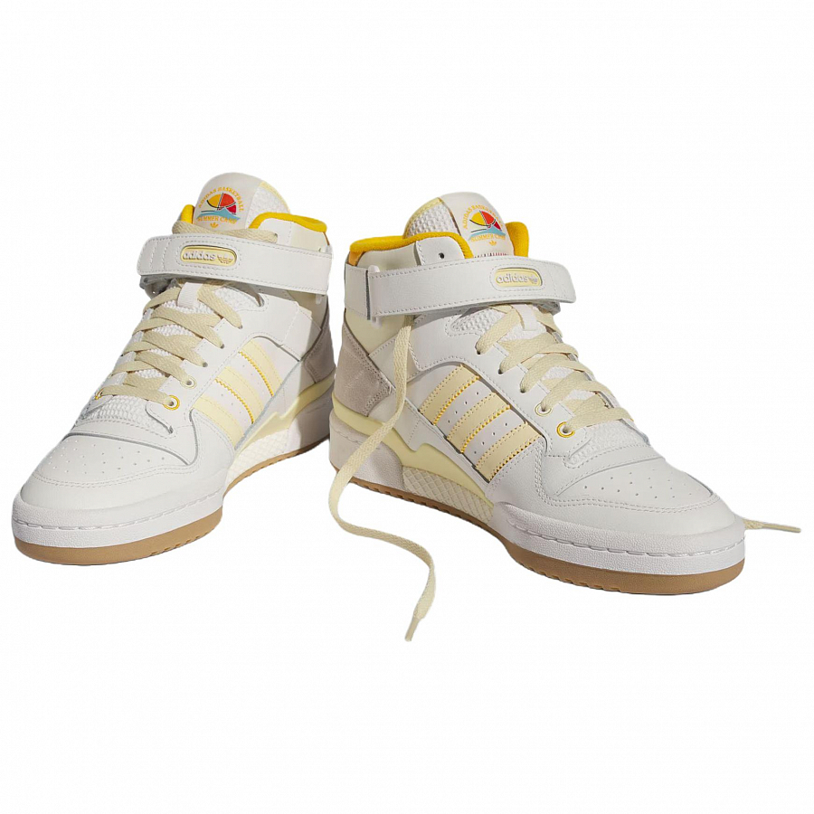 Adidas Originals FORUM Mid Top Skateboard Shoes Unisex White купить в интернет-магазине Yoocart с быстрой доставкой по России.